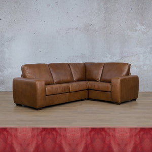 Stanford Leather L-Sectional 4 Seater - RHF Leather Sectional Leather Gallery Royal Ruby 