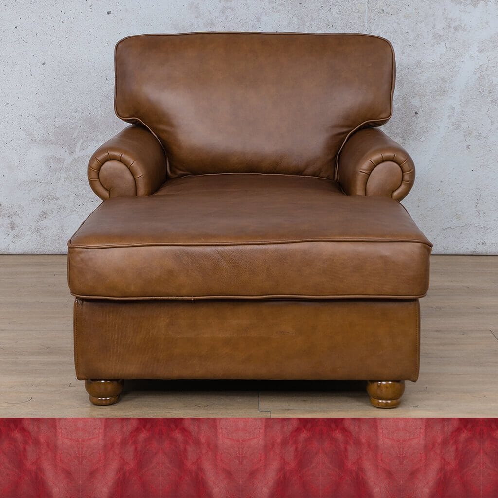 Salisbury Leather 2 Arm Chaise Leather Armchair Leather Gallery Royal Ruby Full Foam 