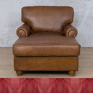 Salisbury Leather 2 Arm Chaise Leather Armchair Leather Gallery Royal Ruby Full Foam 