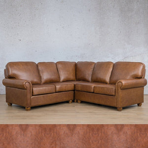 Salisbury Leather L-Sectional - 5 Seater Leather Sectional Leather Gallery Royal Saddle 