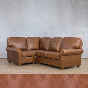Salisbury Leather L-Sectional 4 Seater - LHF Leather Sectional Leather Gallery Royal Saddle 