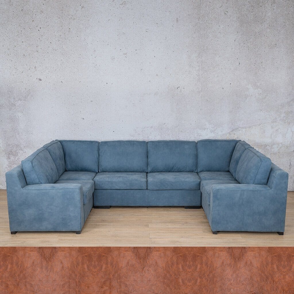 Rome Leather U-Sofa Sectional Leather Sectional Leather Gallery 