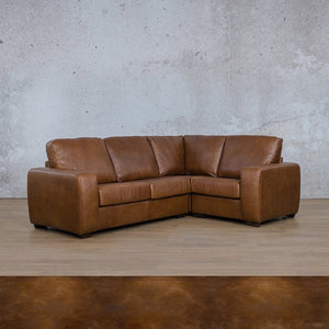 Stanford Leather L-Sectional 4 Seater - RHF Leather Sectional Leather Gallery Royal Walnut 