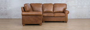 Salisbury Leather L-Sectional 4 Seater - LHF Leather Sectional Leather Gallery 