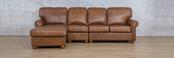 Home / Products / Salisbury Leather Sofa Chaise Modular Sectional - LHF