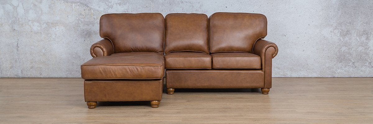 Salisbury Leather Sofa Chaise Sectional - LHF Leather Sectional Leather Gallery 