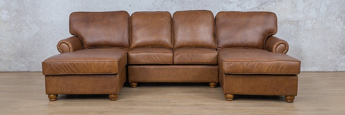 Salisbury Leather Sofa U-Chaise Sectional Leather Sectional Leather Gallery 