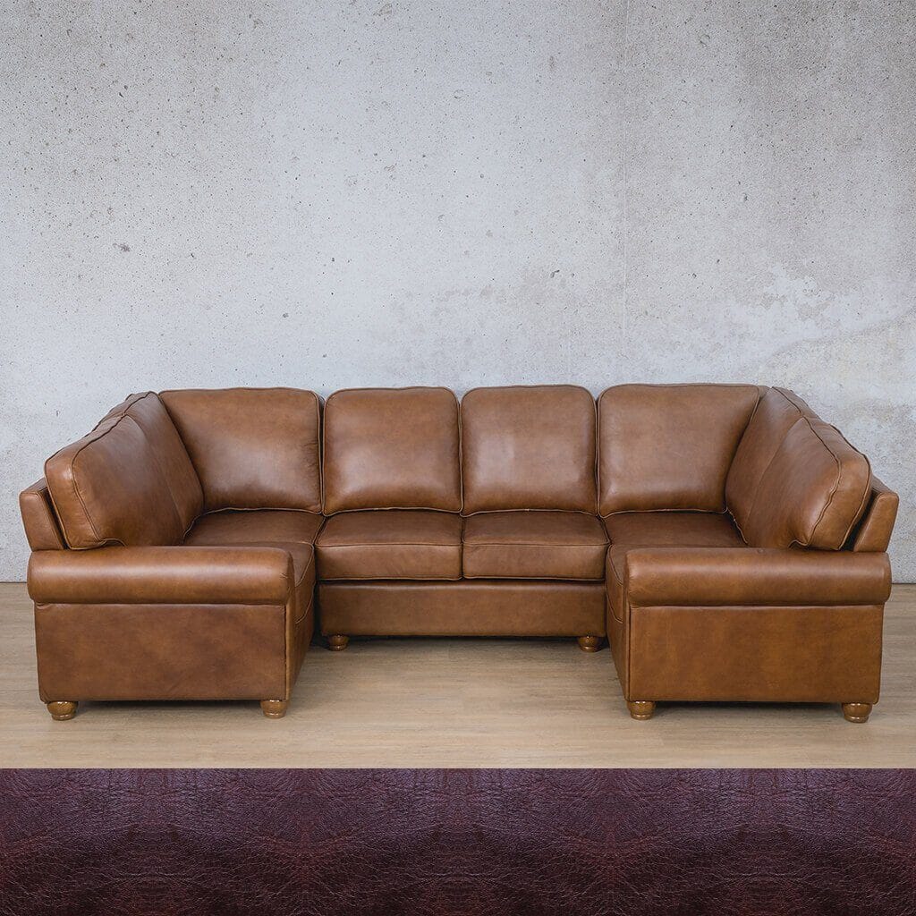 Salisbury Leather U-Sofa Sectional Leather Sectional Leather Gallery 