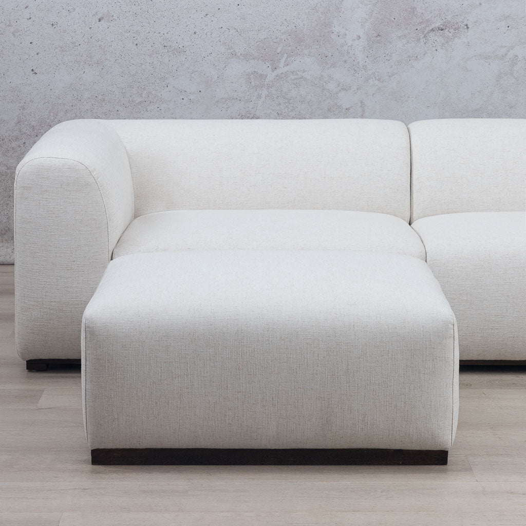 Sienna Sectional Fabric Couch - Swiss Cream | Leather Gallery 