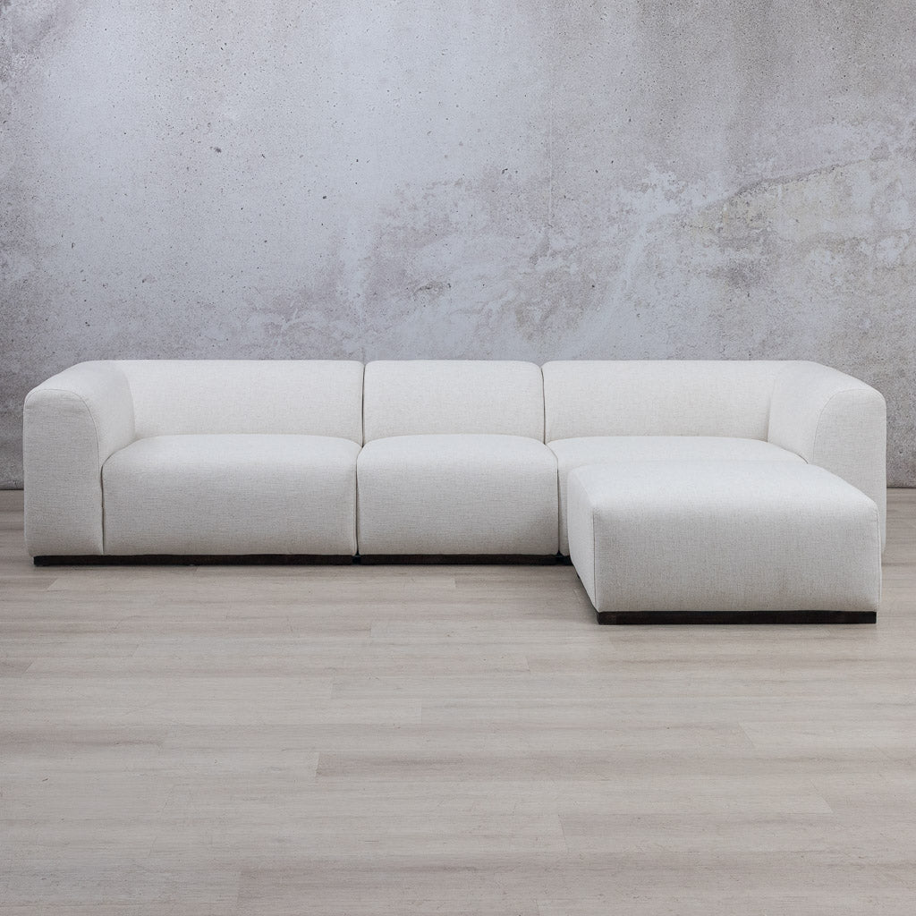 Sienna Sectional Fabric Couch - Swiss Cream | Leather Gallery 
