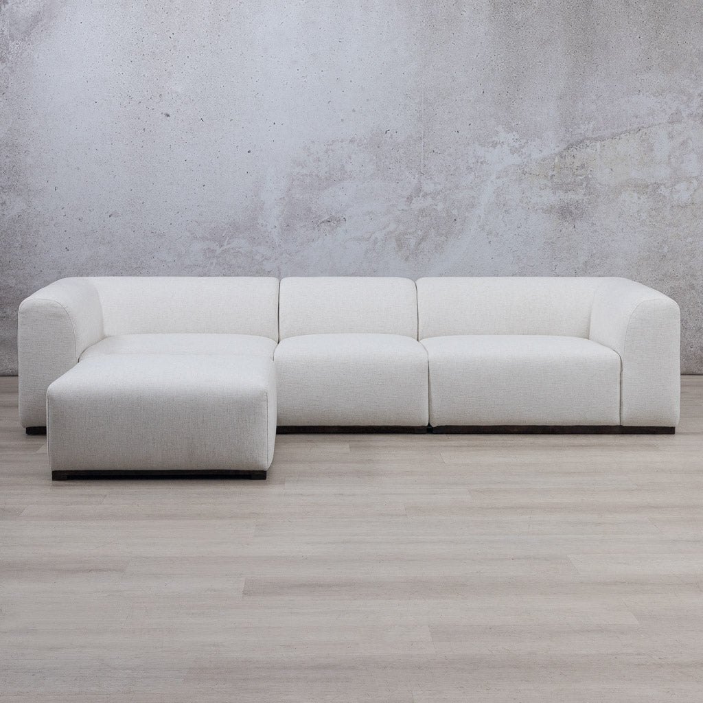 Sienna Sectional Fabric Couch - Swiss Cream | Leather Gallery 
