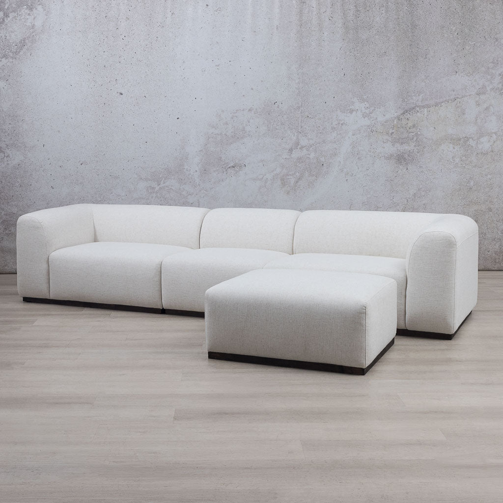 Sienna Sectional Fabric Couch - Swiss Cream | Leather Gallery 