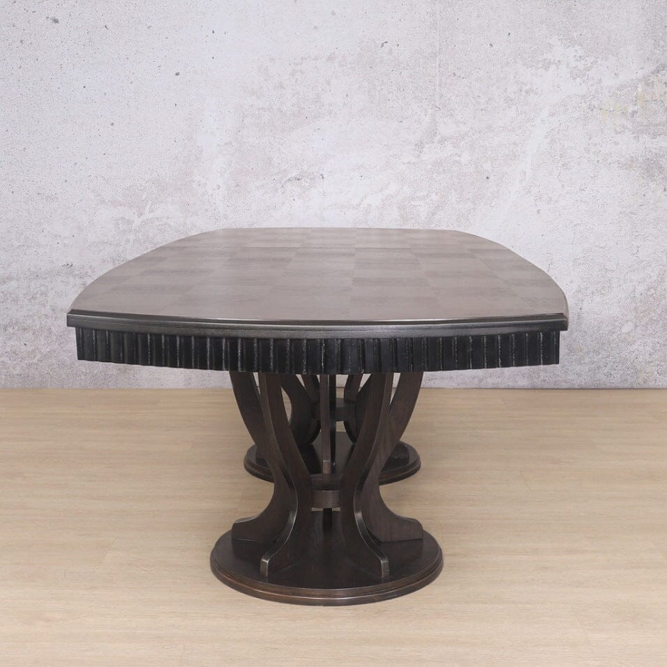 Sorrento Dining Table - 2.1M / 8 - 10 Seater - Extension Dining Table Leather Gallery 