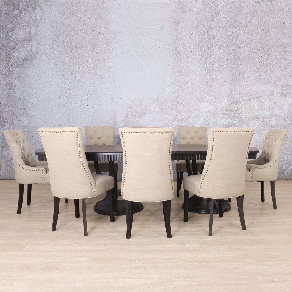 Sorrento & Duchess 8 Seater Dining Set - Available on Special Order Plan Only Dining room set Leather Gallery 