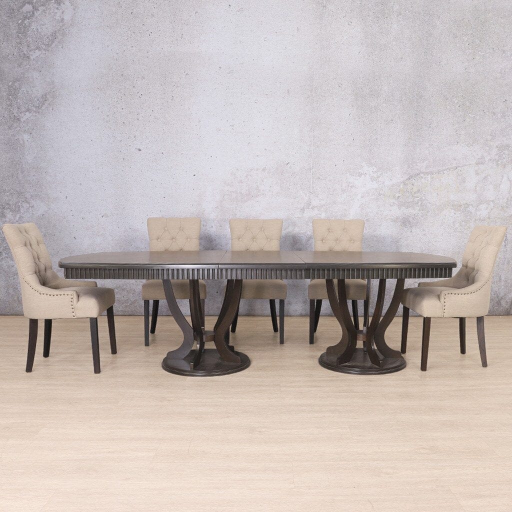 Sorrento &amp; Duchess 8 Seater Dining Set - Available on Special Order Plan Only Dining room set Leather Gallery 