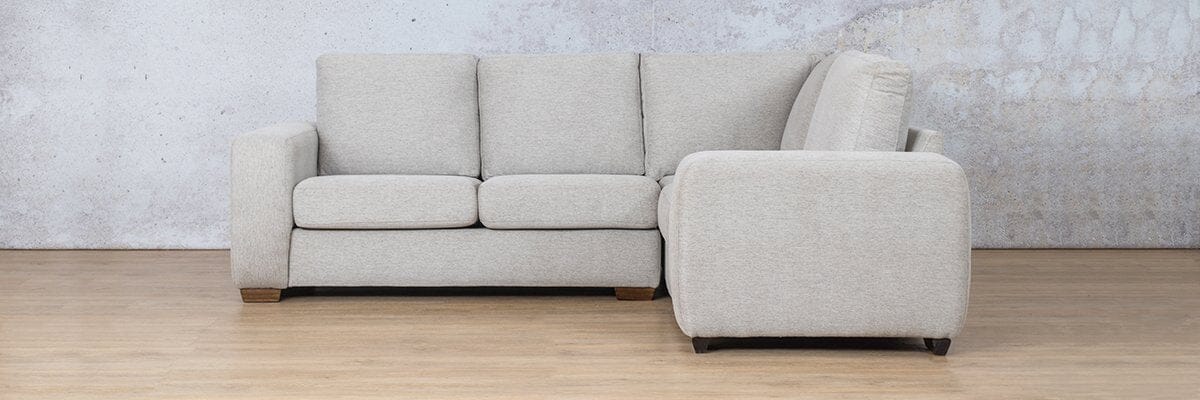 Stanford Fabric L-Sectional 4 Seater - RHF Fabric Sectional Leather Gallery 