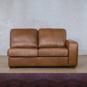 Stanford Leather 2 Seater RHF Leather Sofa Leather Gallery Royal Coffee Full Foam 
