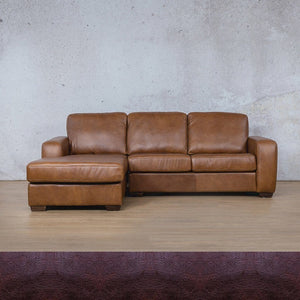 Stanford Leather Sofa Chaise - LHF Leather Sofa Leather Gallery Royal Coffee 