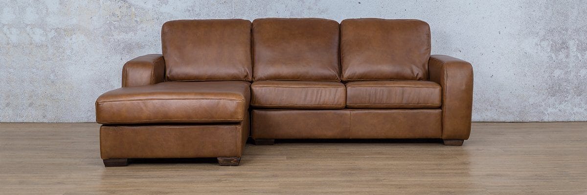 Stanford Leather Sofa Chaise - LHF Leather Sofa Leather Gallery 