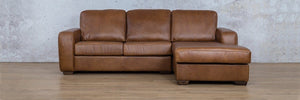 Stanford Leather Sofa Chaise - RHF Leather Sofa Leather Gallery 