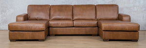 Stanford Leather U-Chaise Leather Sectional Leather Gallery 