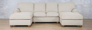 Salisbury Fabric Sofa U-Chaise Sectional Fabric Corner Suite Leather Gallery 