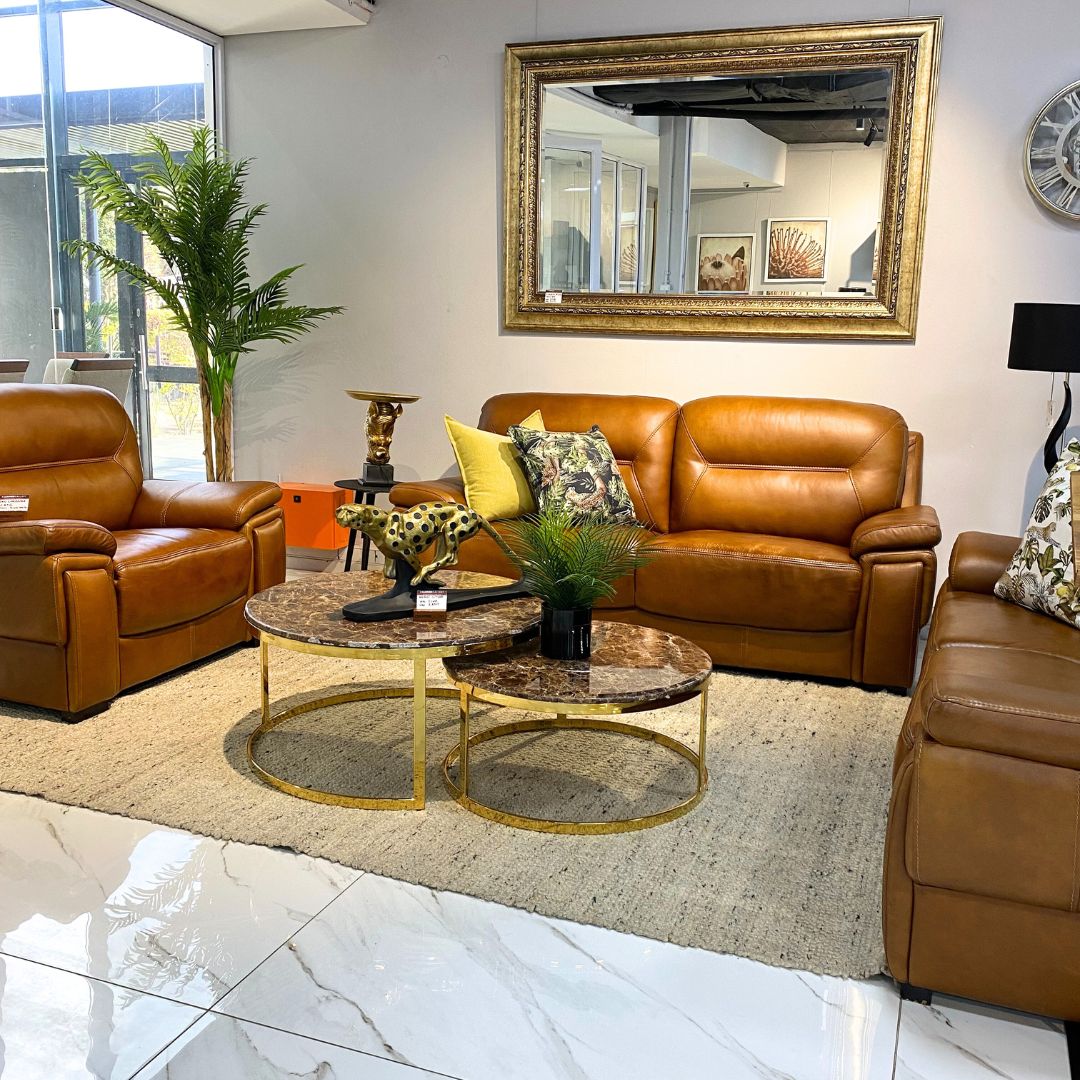 San Lorenze 3+2+1 Leather Sofa Suite  - Warehouse Clearance
