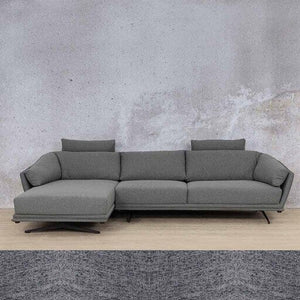 Santana Fabric Sofa Chaise Sectional 3s LHF Fabric Sectional Leather Gallery Detroit Black 