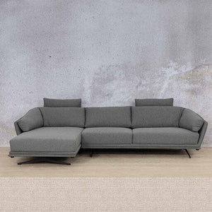 Santana Fabric Sofa Chaise Sectional 3s LHF Fabric Sectional Leather Gallery Oyster 