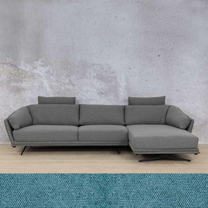 Santana Fabric Sofa Chaise Sectional 3s RHF Fabric Sectional Leather Gallery Air Force Blue 