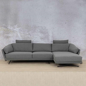 Santana Fabric Sofa Chaise Sectional 3s RHF Fabric Sectional Leather Gallery Frost Cream 