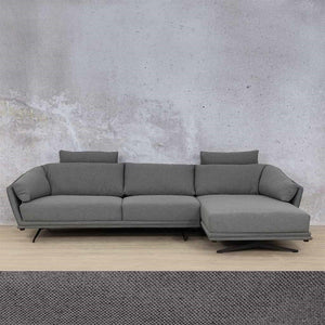 Santana Fabric Sofa Chaise Sectional 3s RHF Fabric Sectional Leather Gallery Harbour Grey 