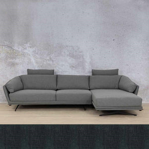 Santana Fabric Sofa Chaise Sectional 3s RHF Fabric Sectional Leather Gallery Onyx Bottle Green 