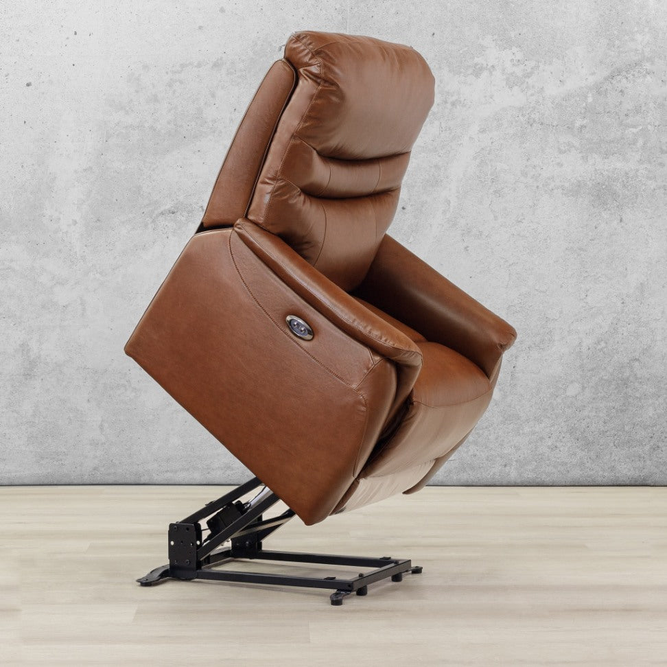 Seattle Leather Recliner - Tiltered | Leather Gallery Single Recliner| Imperial Royal Walnut