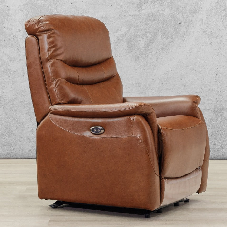 Seattle Leather Recliner | Leather Gallery Single Recliner| Imperial Royal Walnut