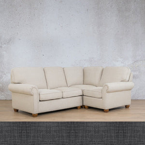Salisbury Fabric L-Sectional 4 Seater - RHF Fabric Sectional Leather Gallery 