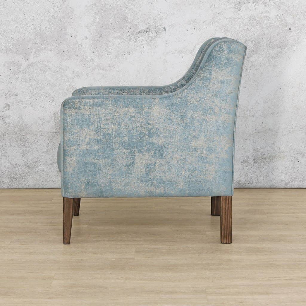 Julia Fabric Armchair - Sky Blue Fabric Armchair Leather Gallery 