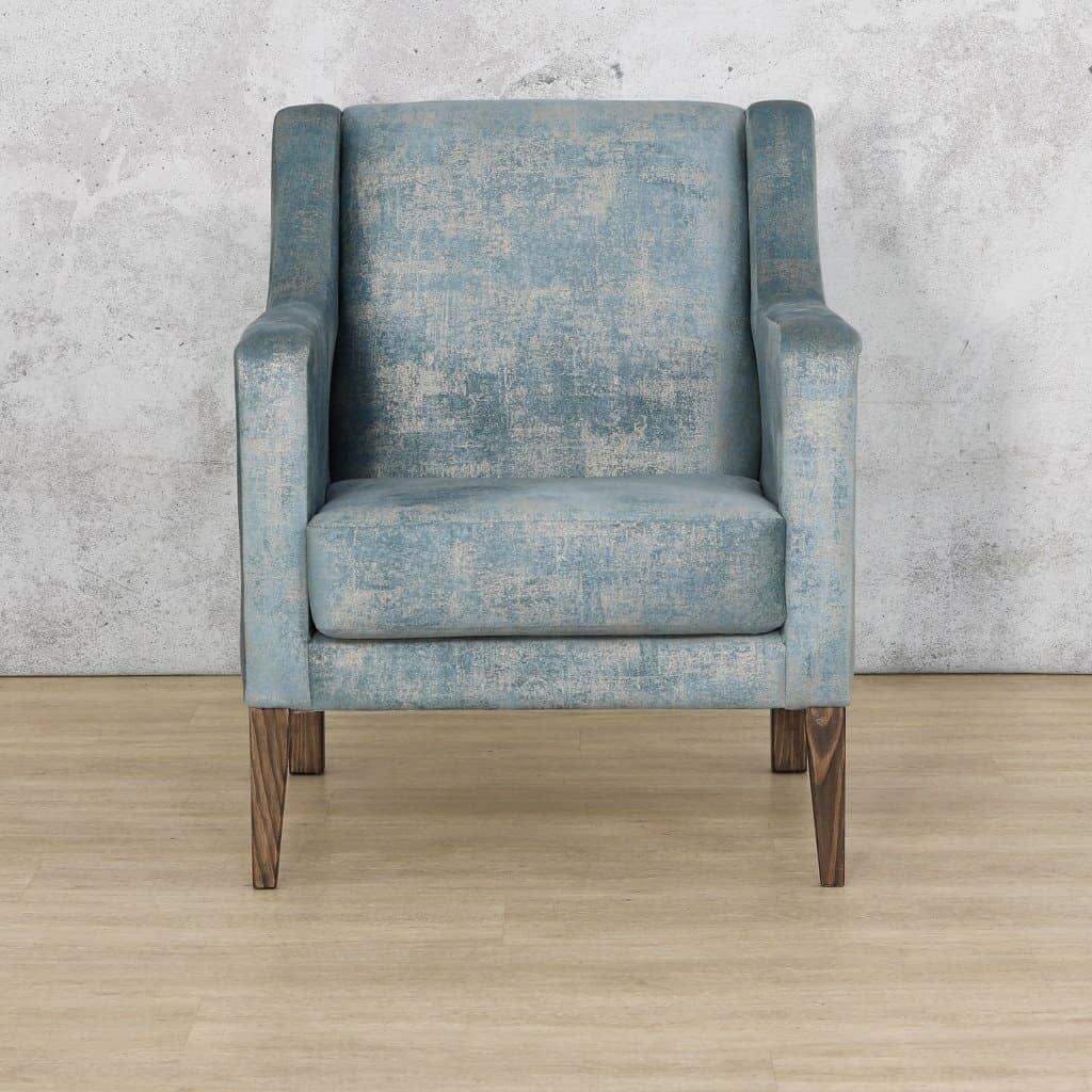 Julia Fabric Armchair - Sky Blue Fabric Armchair Leather Gallery 