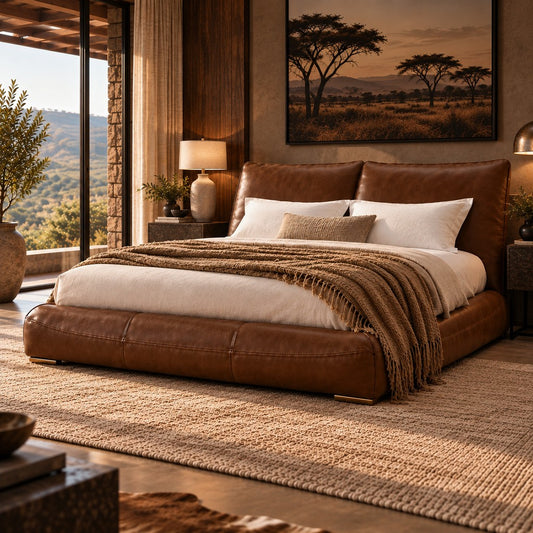 Stattera | Sorano King XL Leather Bed