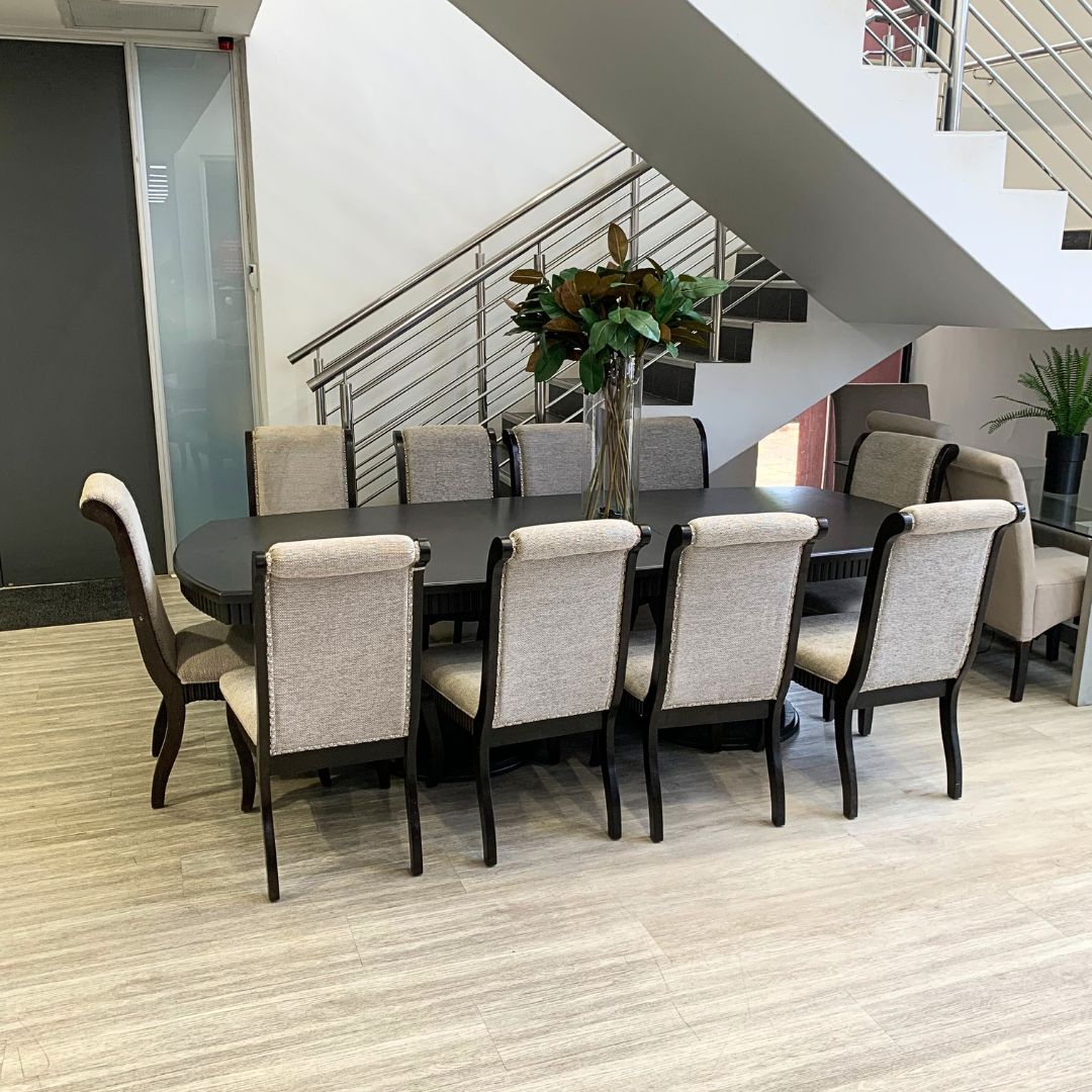 Sorrento Dining Table - 2.1M / 8 - 10 Seater - Extension - Warehouse Clearance