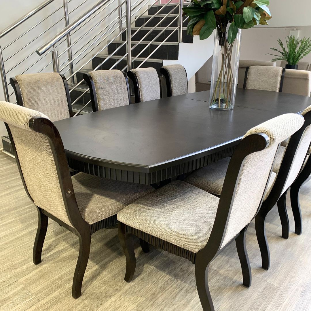 Sorrento Dining Table - 2.1M / 8 - 10 Seater - Extension - Warehouse Clearance