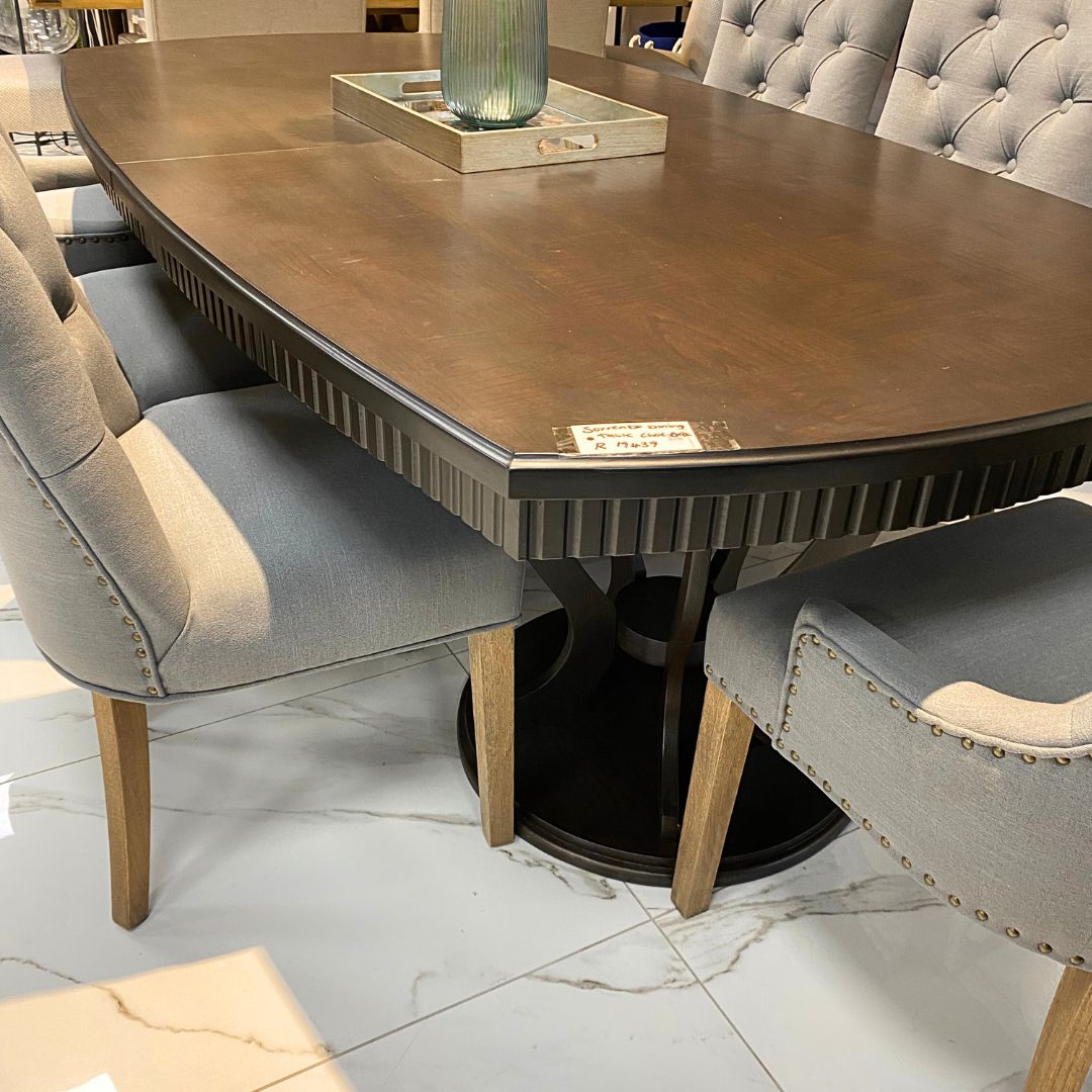 Sorrento Dining Table - 2.1M / 8 - 10 Seater - Extension - Warehouse Clearance