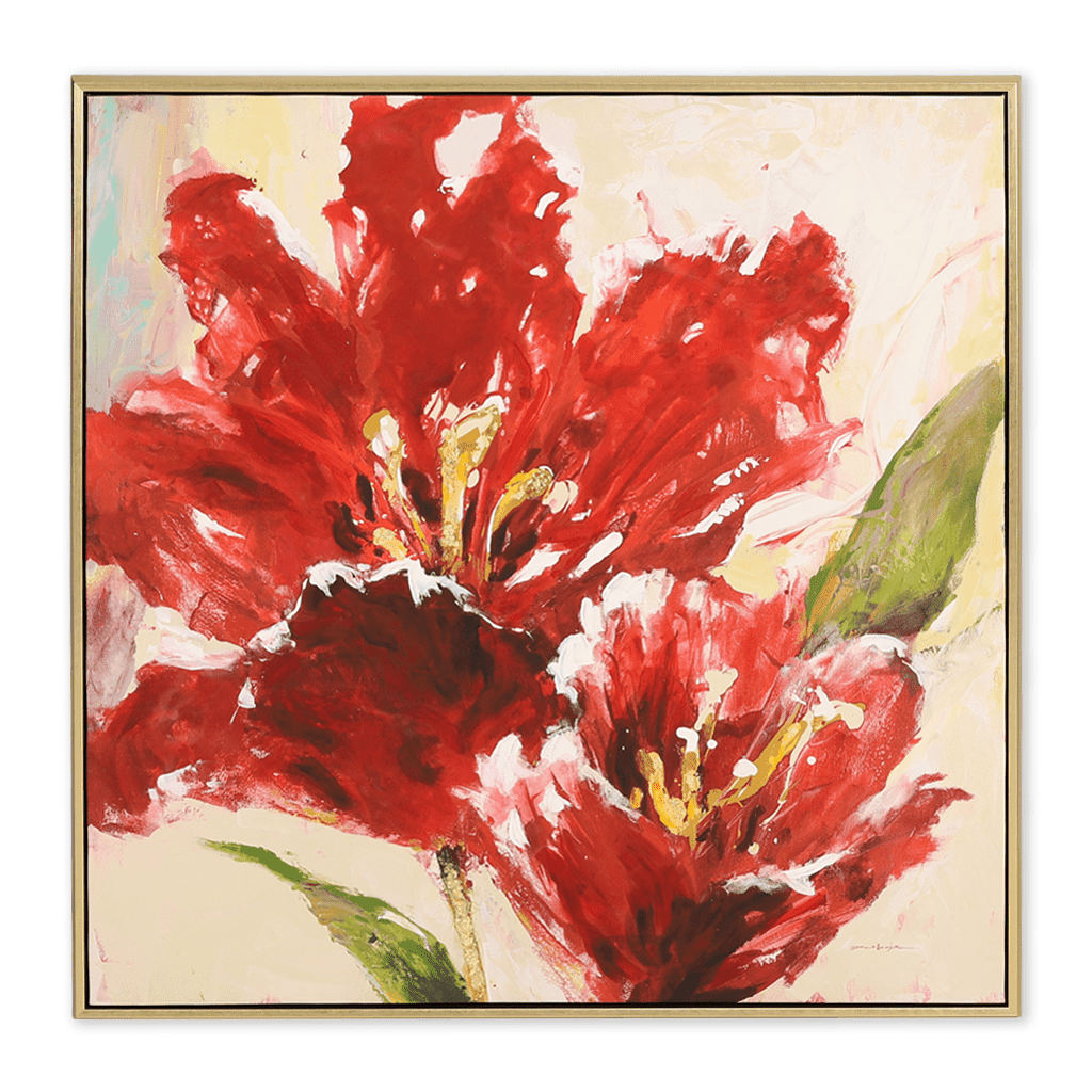 Spring Tulips II Painting Leather Gallery 