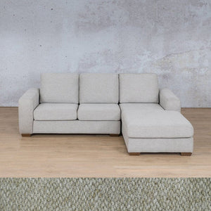 Stanford Fabric Sofa Chaise - RHF Fabric Sofa Leather Gallery Kenya Beige 