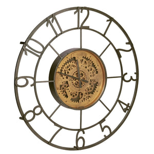 Sumner Industrial Clock Clock Leather Gallery 