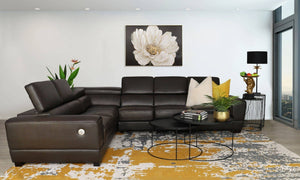 Trinidad Leather Corner Sofa Leather Sectional Leather Gallery Choc 