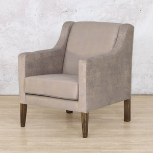 Julia Fabric Armchair - Taupe Gold Fabric Armchair Leather Gallery 