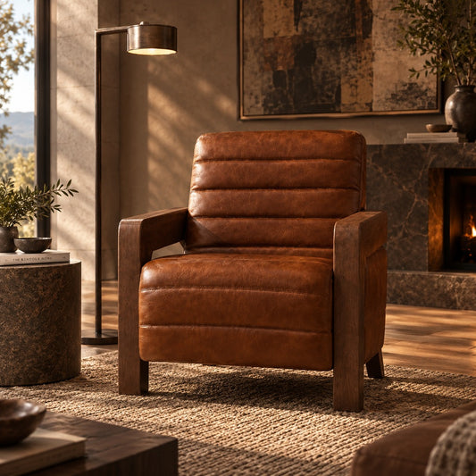 Stattera | Tenor Leather Armchair - Deep Russet