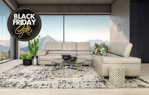 Tobago Leather L-Sectional  - Black Friday Sale