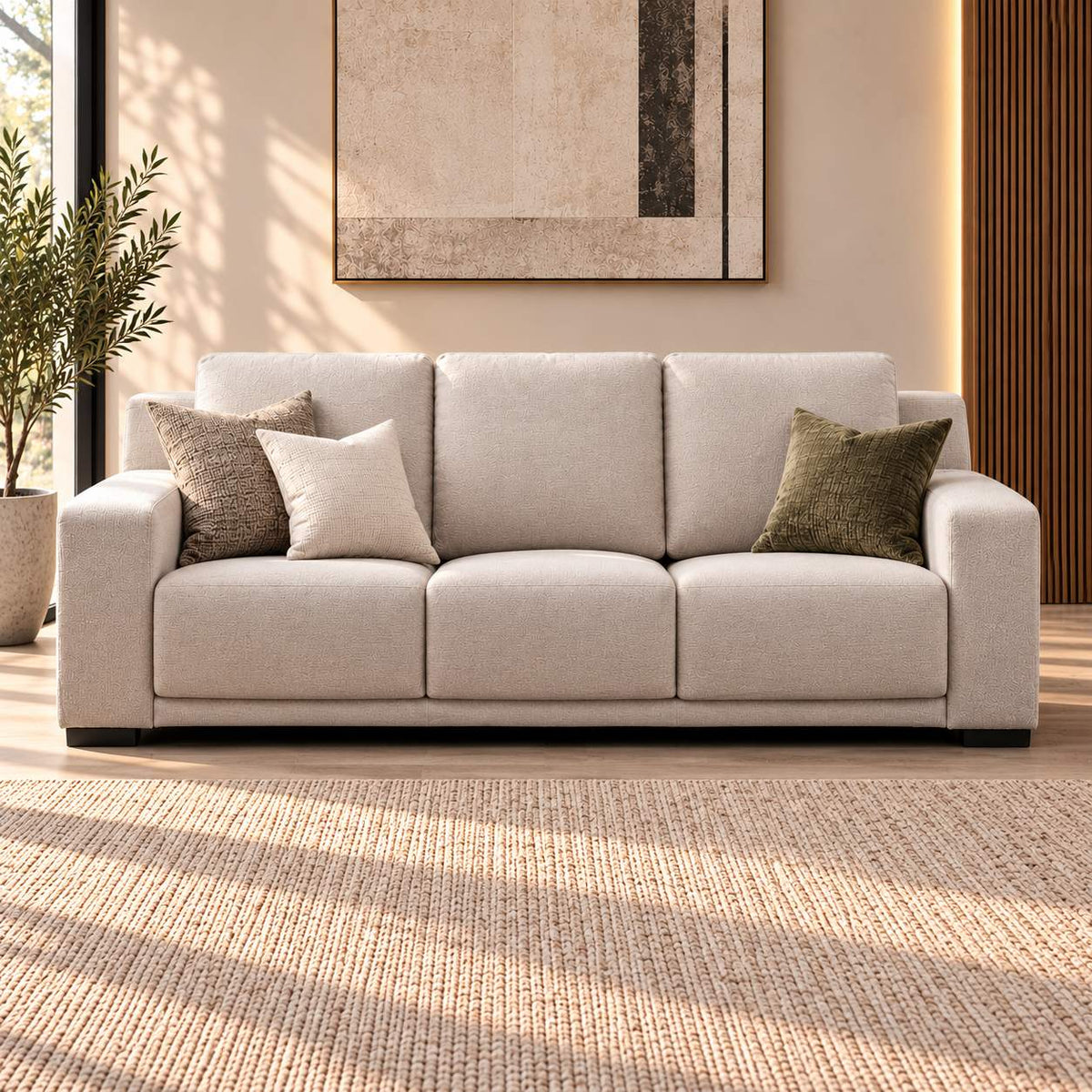 Tosca 3 Seater Fabric Couch